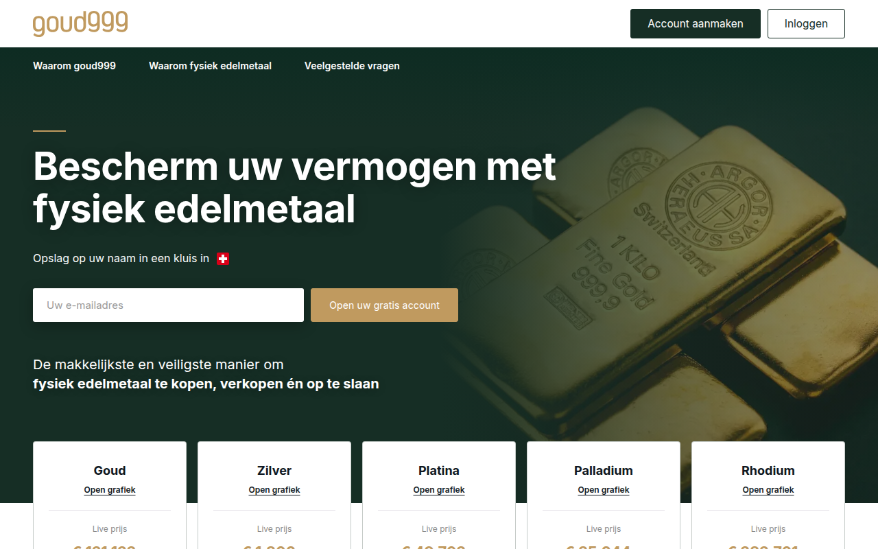 Screenshot van goud999safe.com