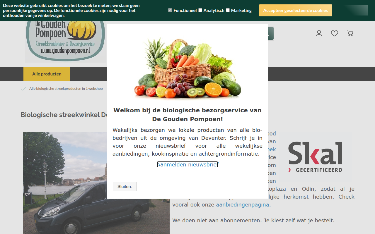 Screenshot van goudenpompoen.nl