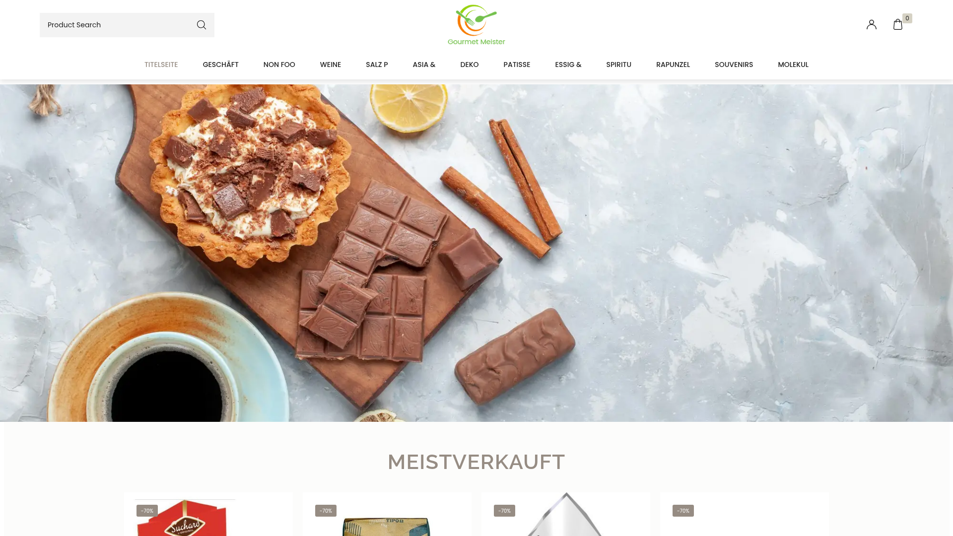 Screenshot van gourmet-meister.com