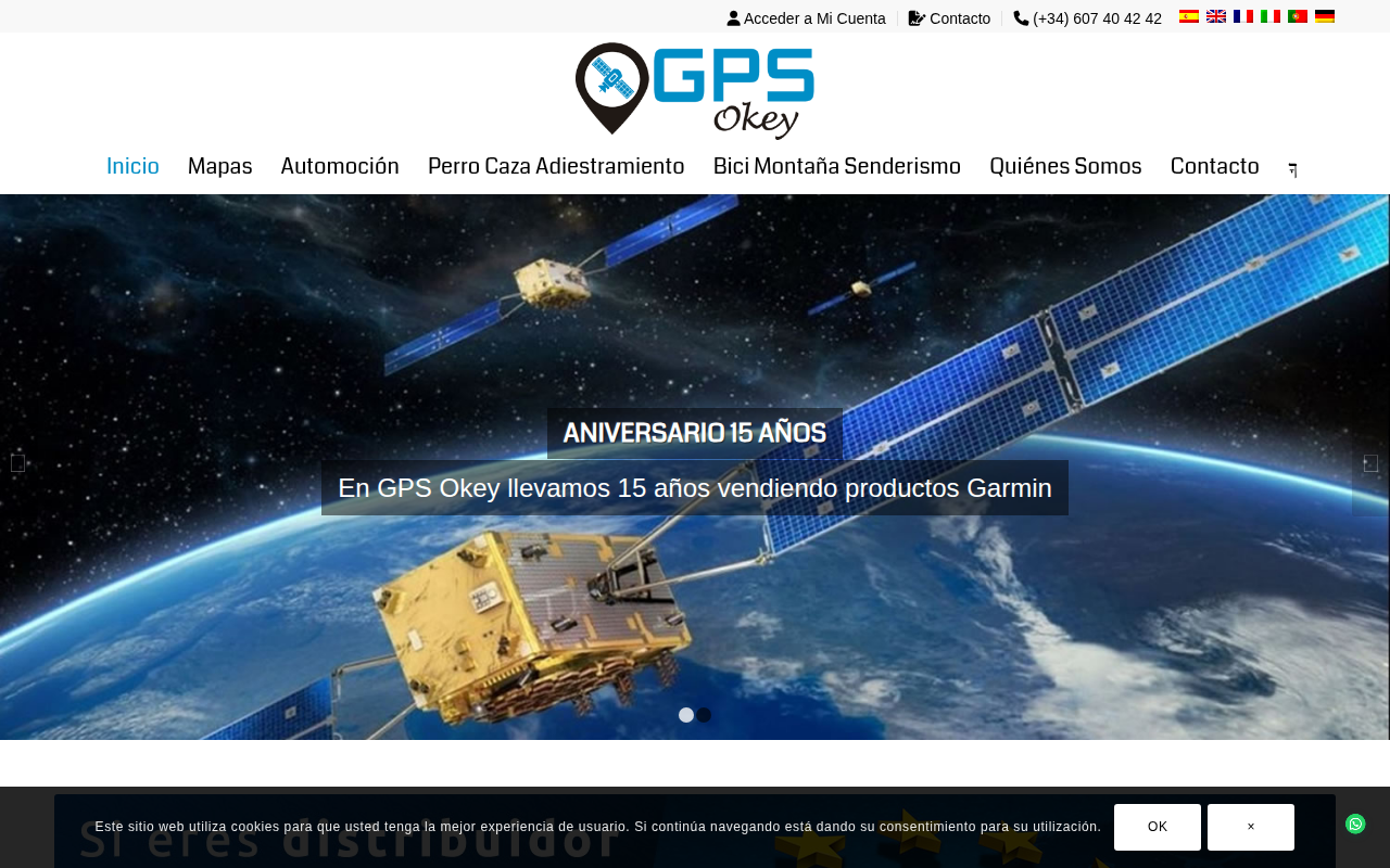 Screenshot van gpsokey.com