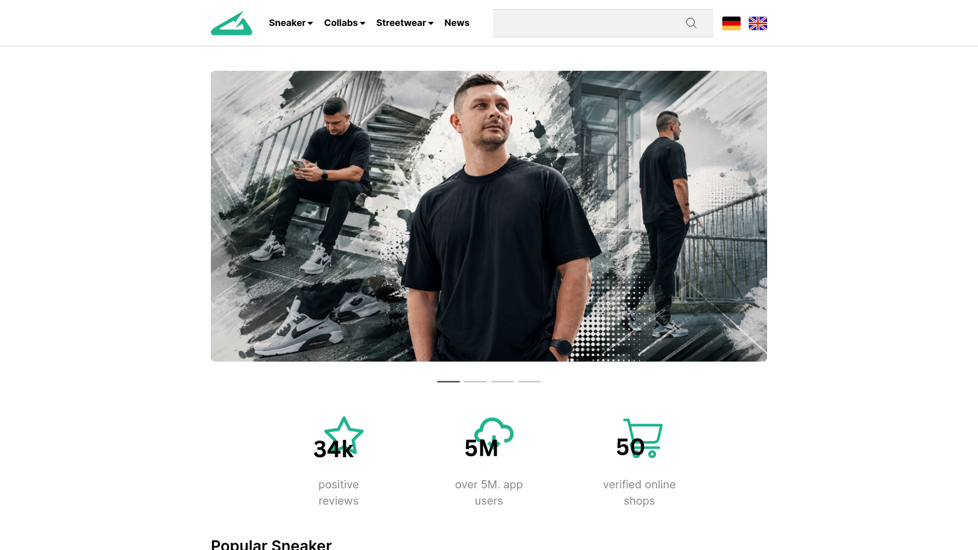 Screenshot van grailify.com