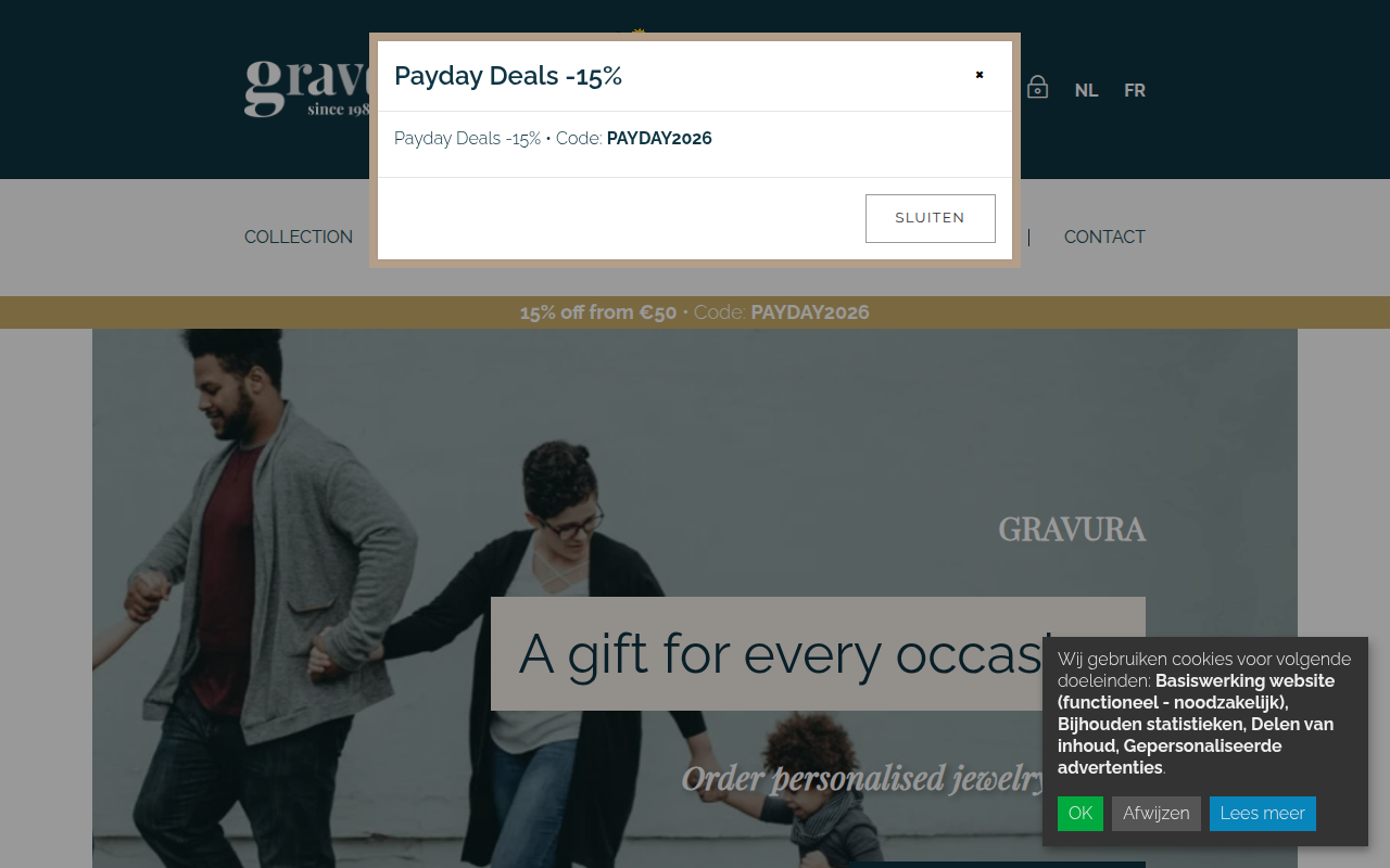Screenshot van gravura.be