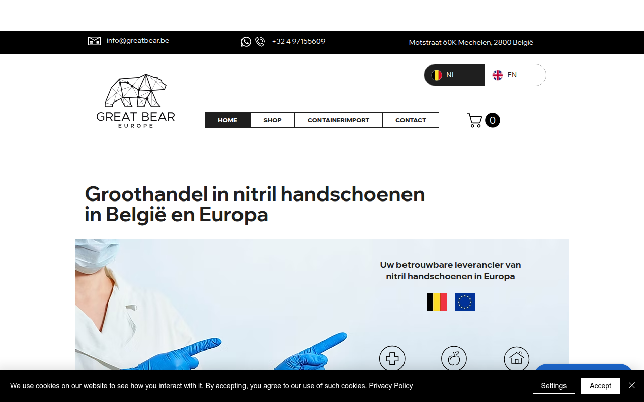 Screenshot van greatbear.be