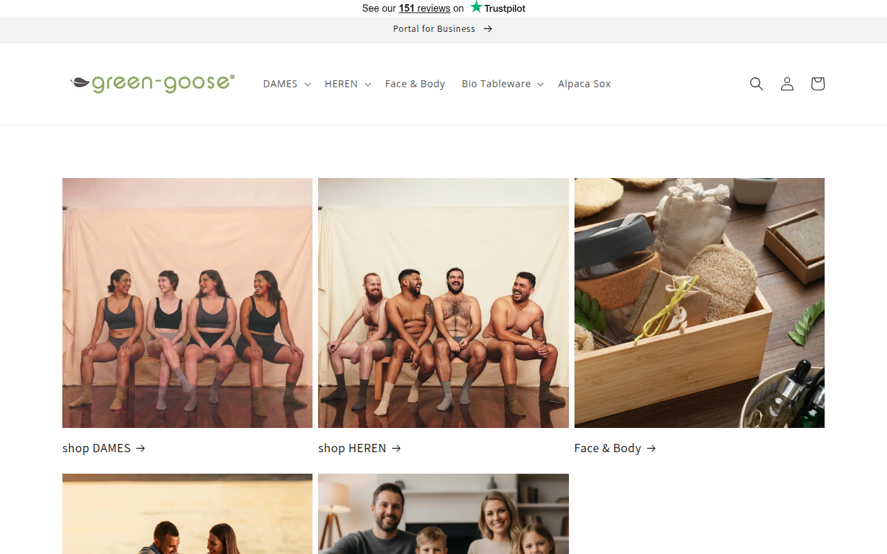 Screenshot van green-goose.be