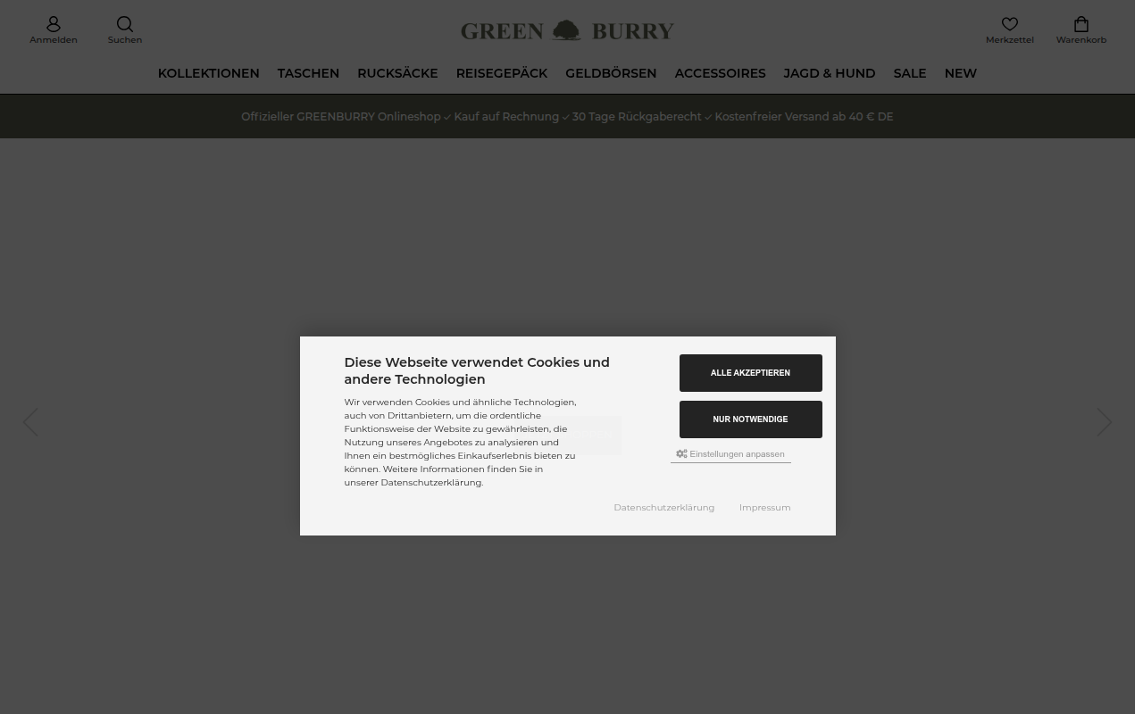 Screenshot van greenburry.shop