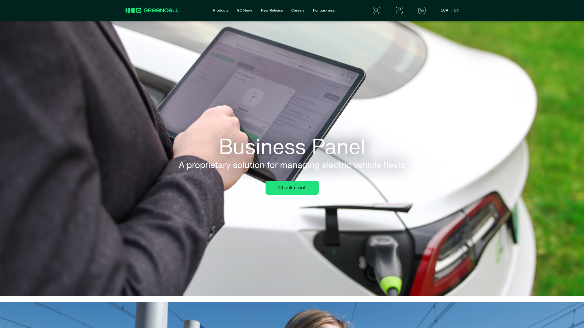 Screenshot van greencell.global