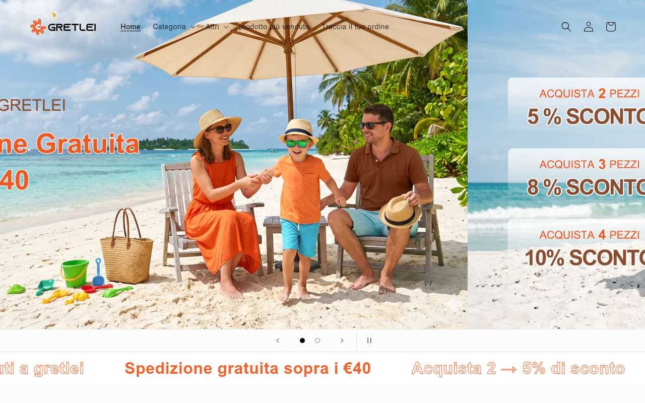 Screenshot van gretlei.com