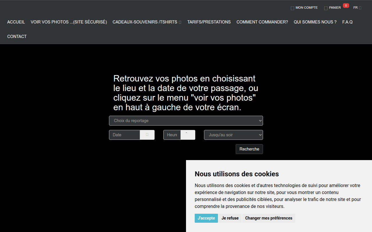 Screenshot van griffephotos.com