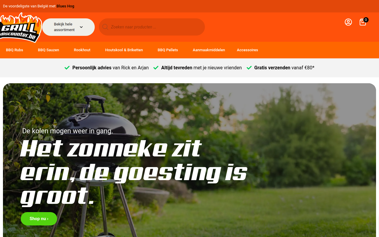 Screenshot van grilldiscounter.be