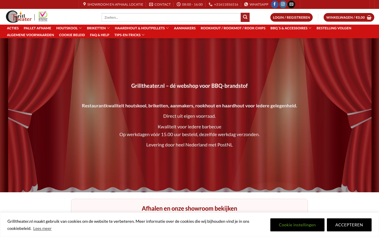 Screenshot van grilltheater.nl