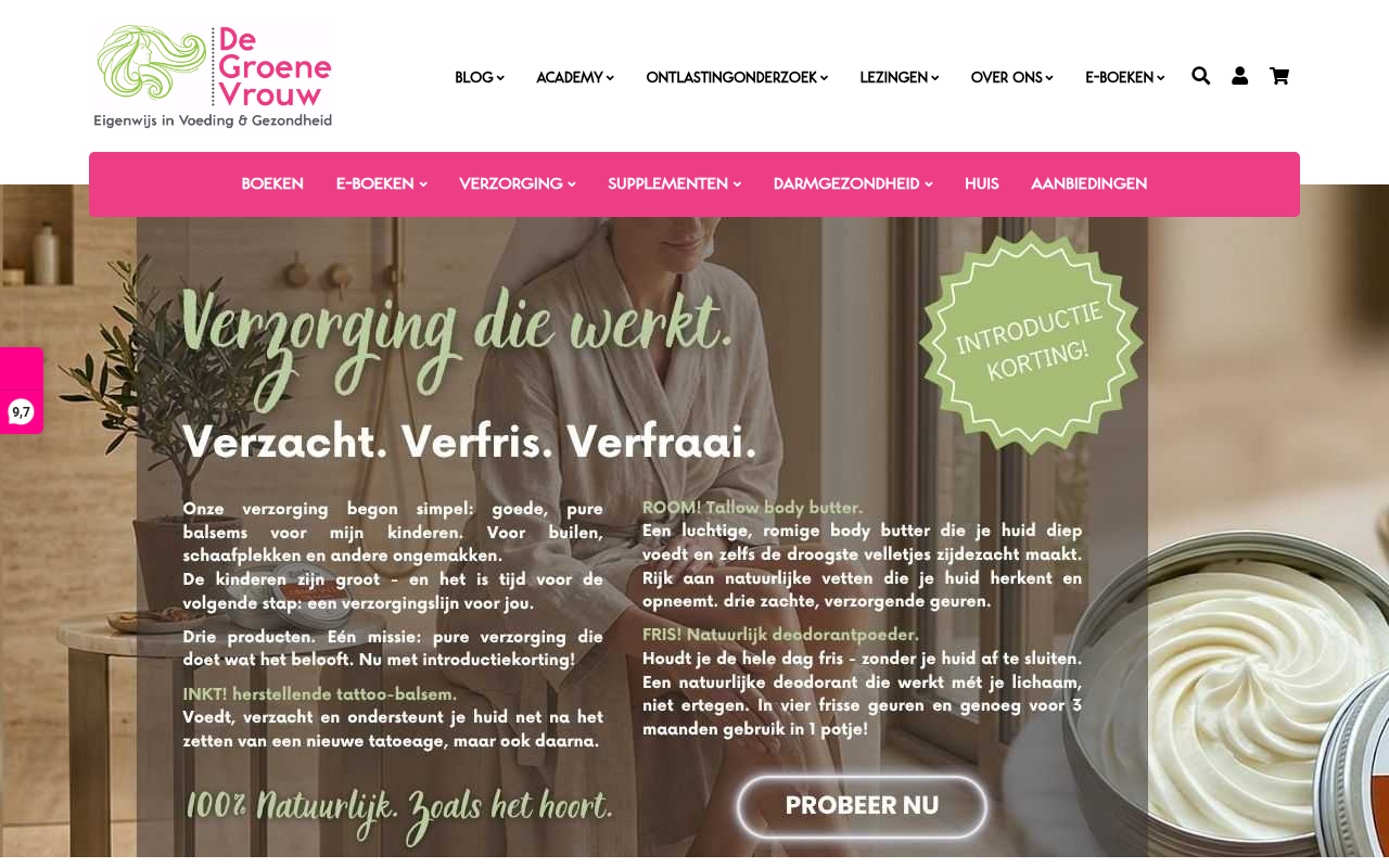 Screenshot van groenevrouw.nl