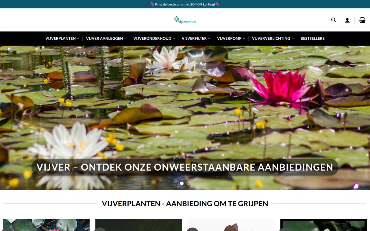 Screenshot van groenvijver.com