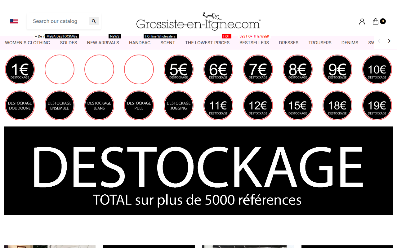 Screenshot van grossiste-en-ligne.com