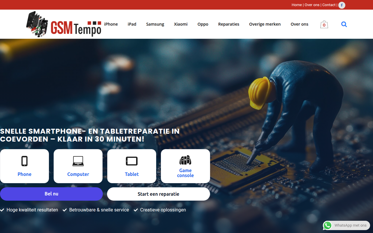 Screenshot van Mobiele Telefoon Reparatie Coevorden - Beste Telefoonreparatie Winkel
