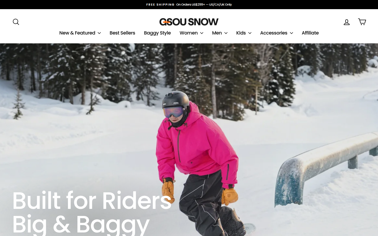 Screenshot van gsousnow.com
