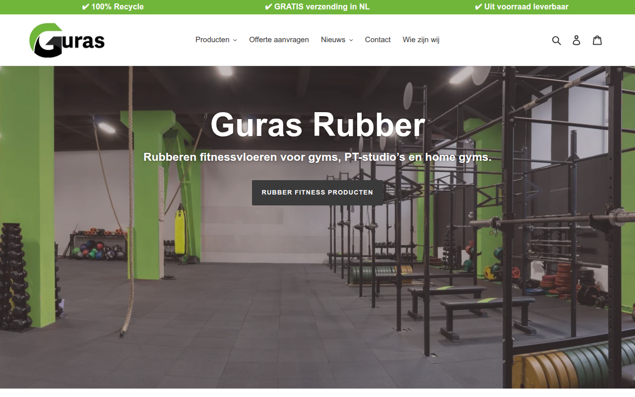 Screenshot van guras-rubber.nl