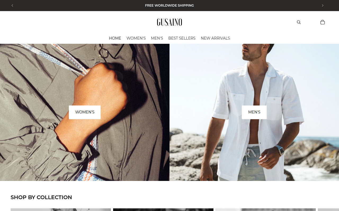 Screenshot van gusaino.com