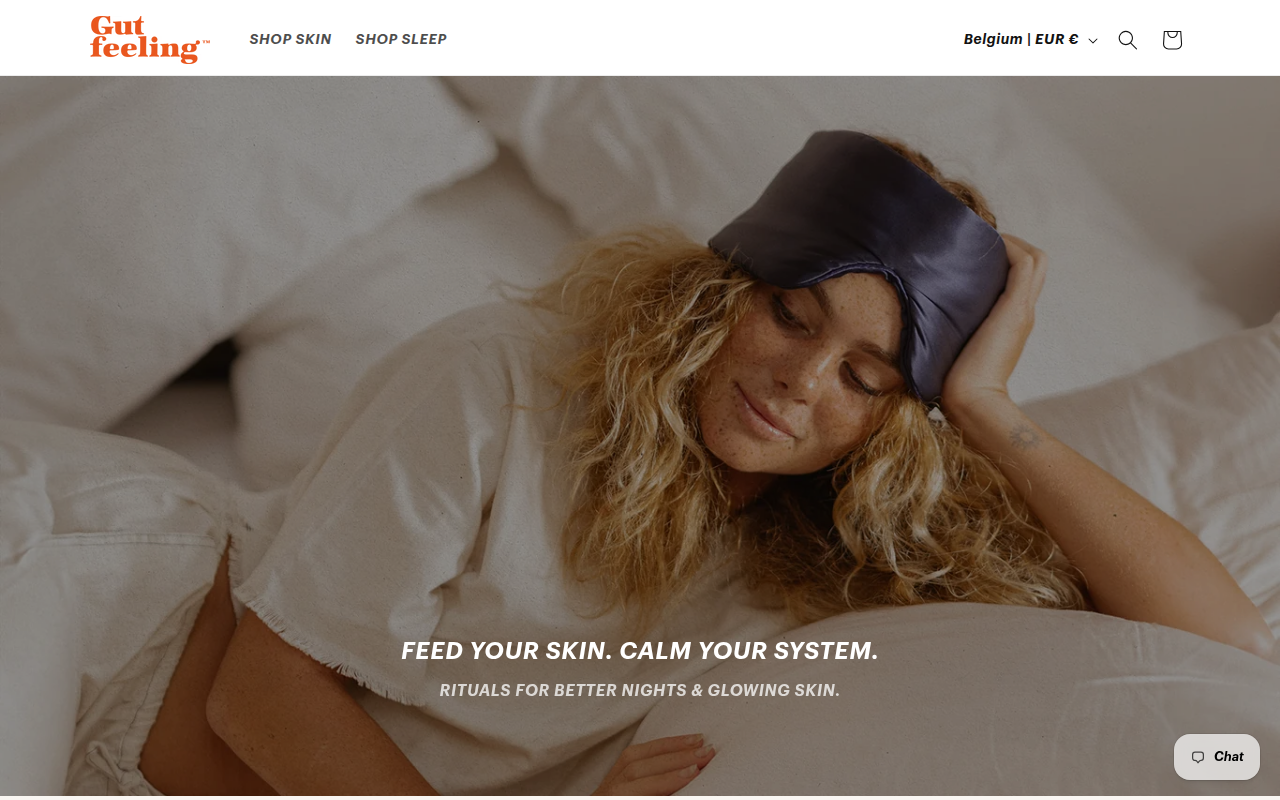 Screenshot van gutfeeling.shop