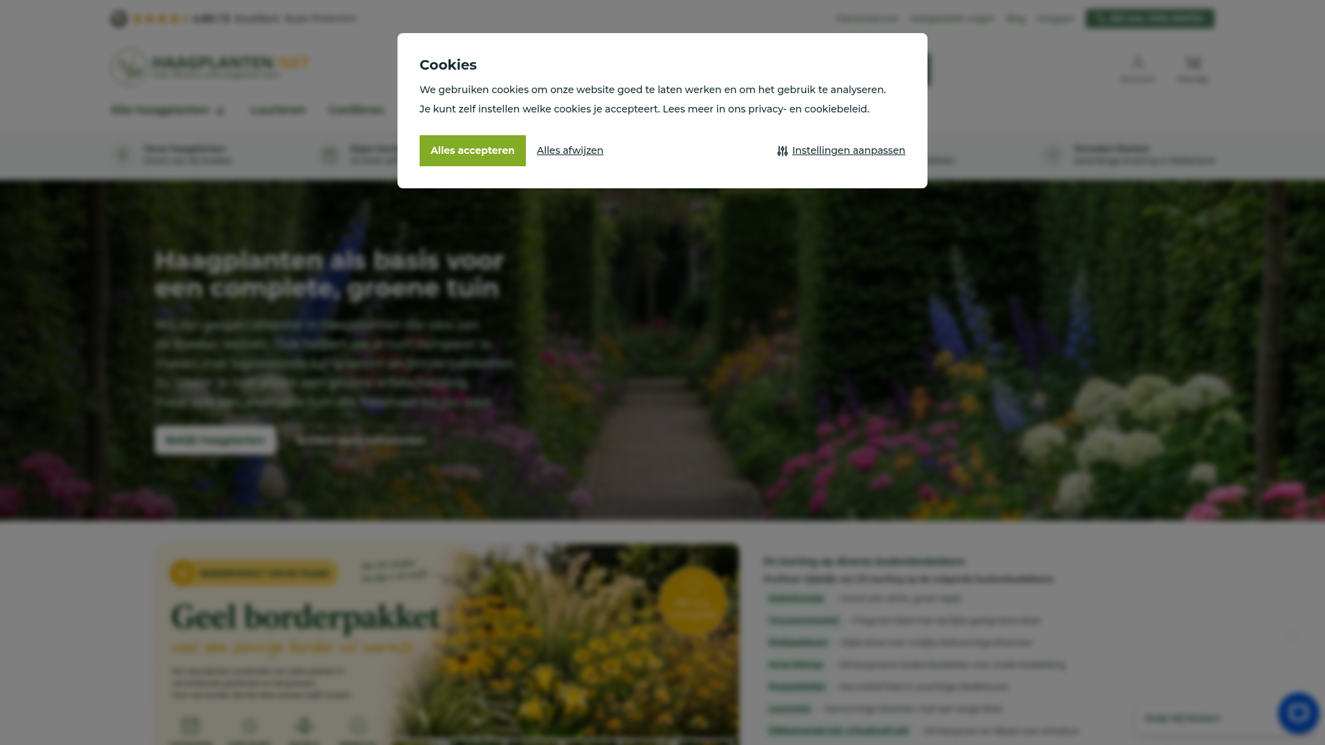 Screenshot van haagplanten.net