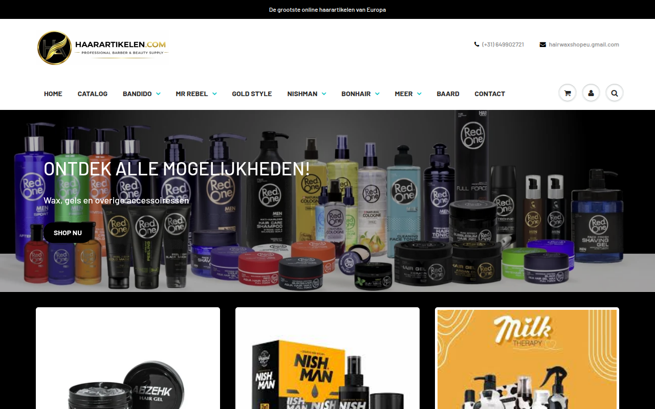 Screenshot van haarartikelen.com