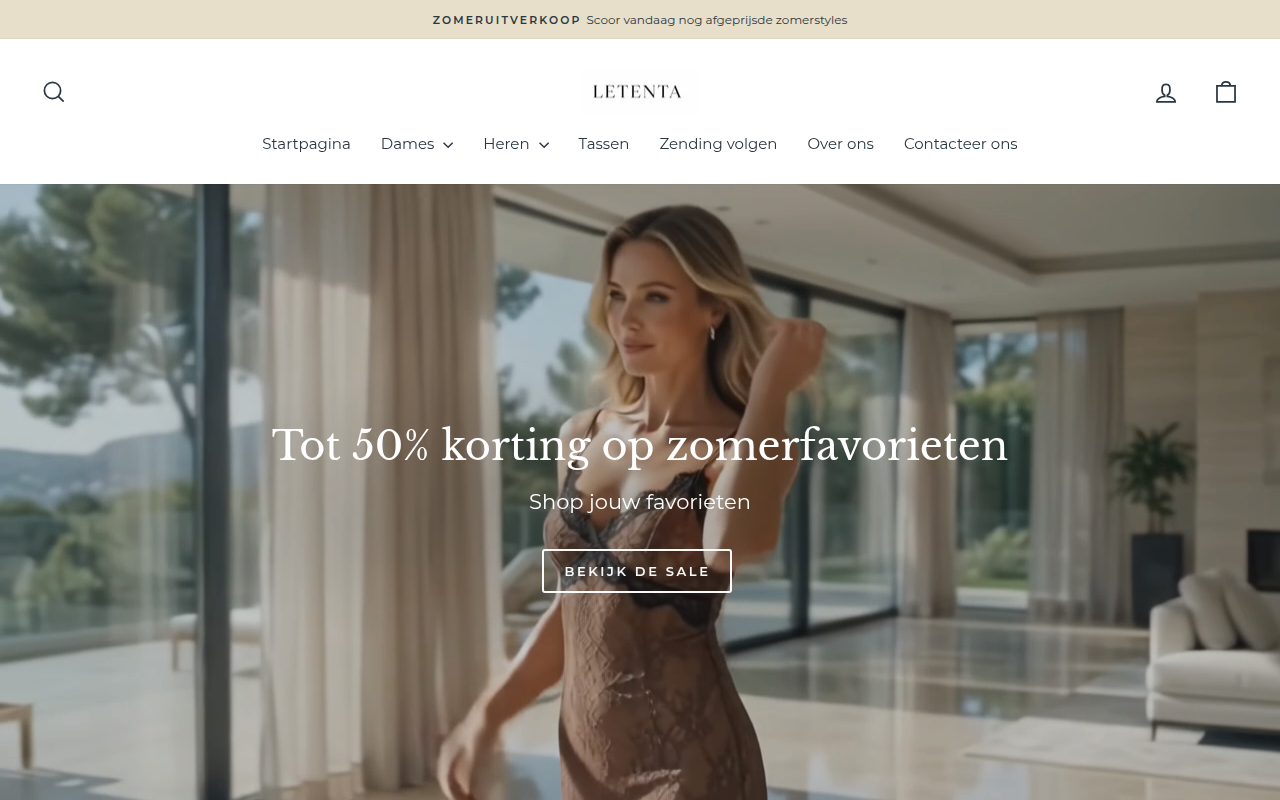 Screenshot van haarlemo-winkel.nl