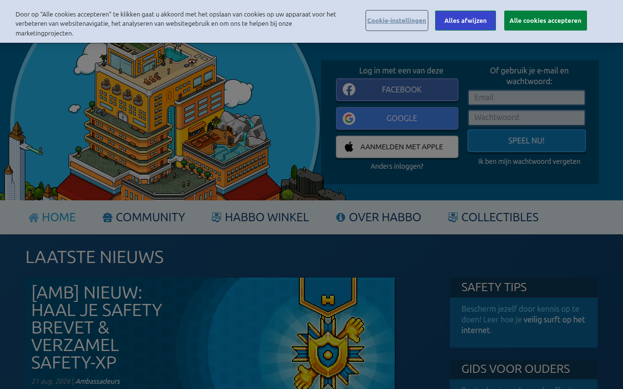 Screenshot van habbo.nl