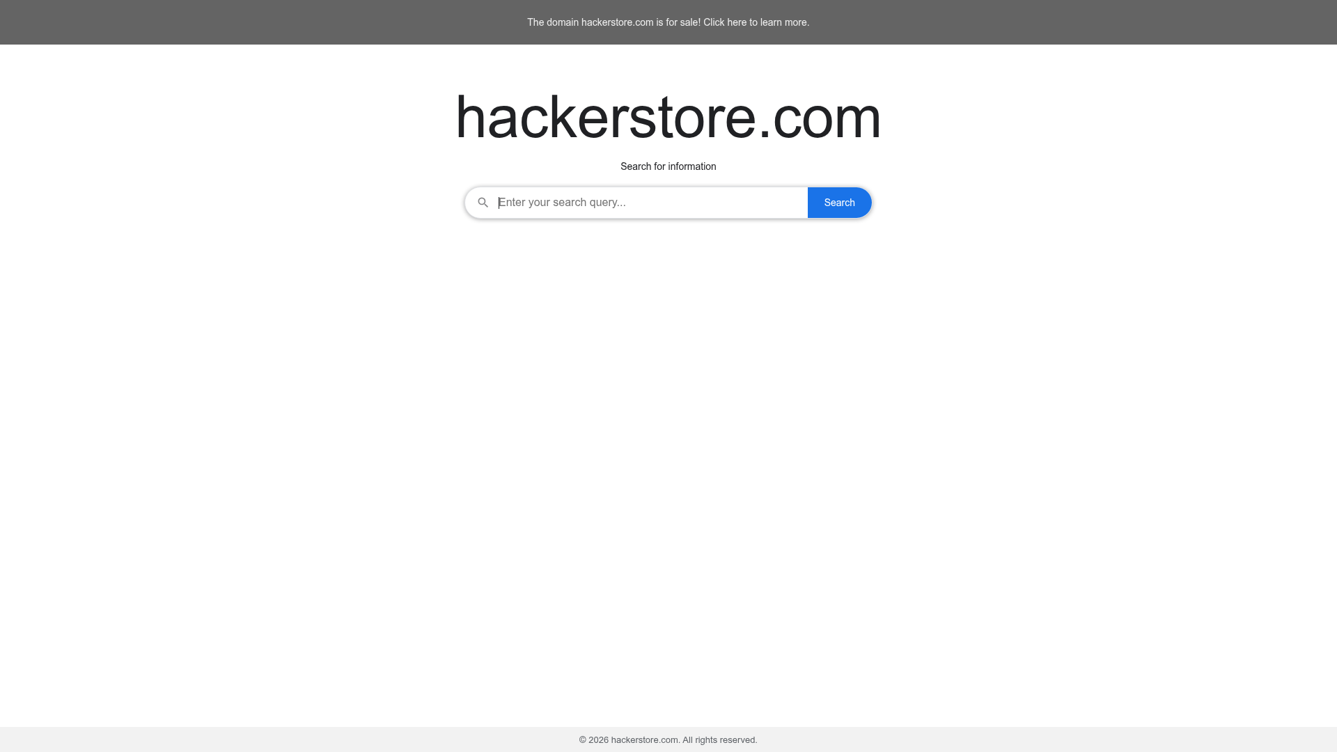 Screenshot van hackerstore.com