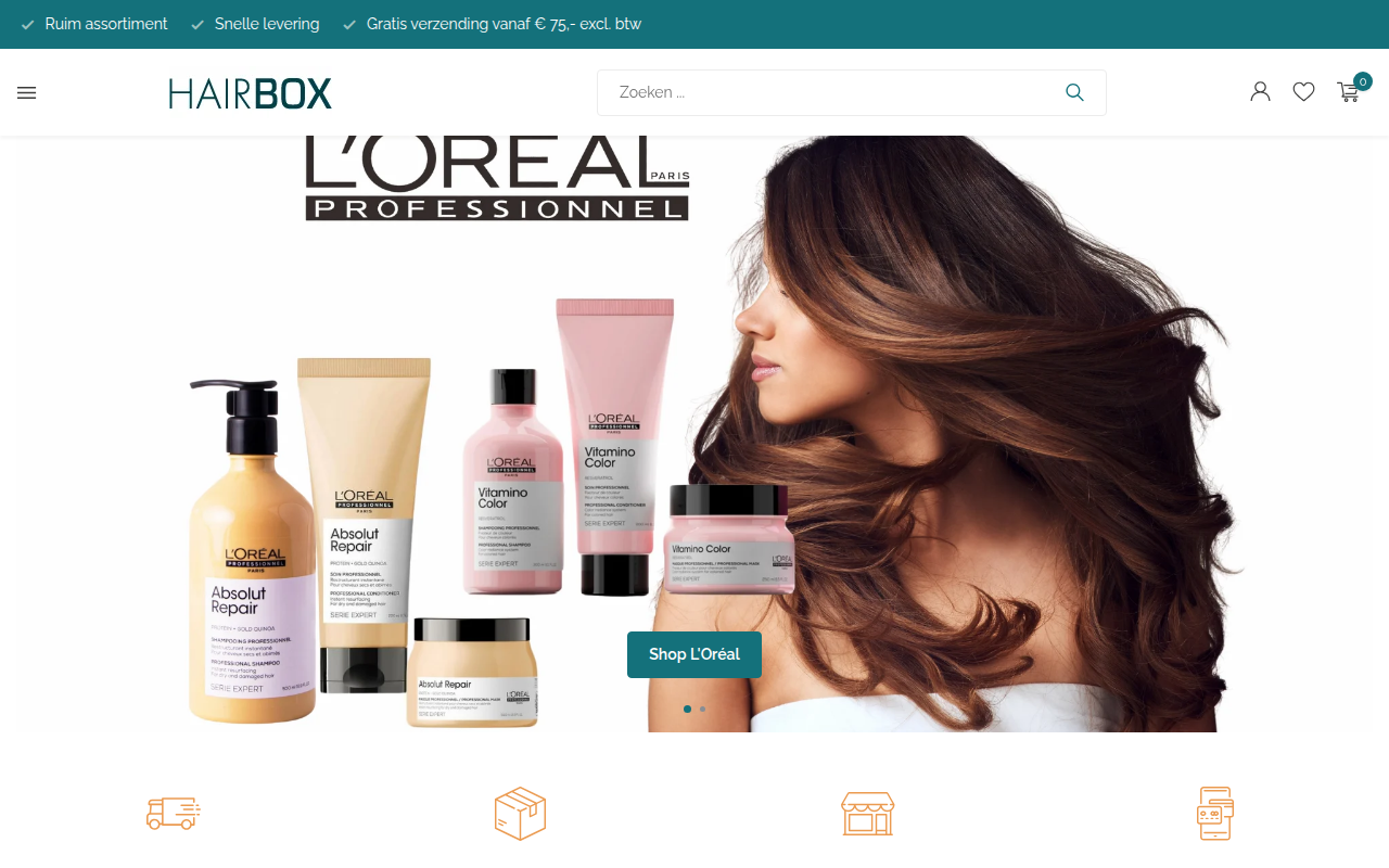 Screenshot van hair-box.nl