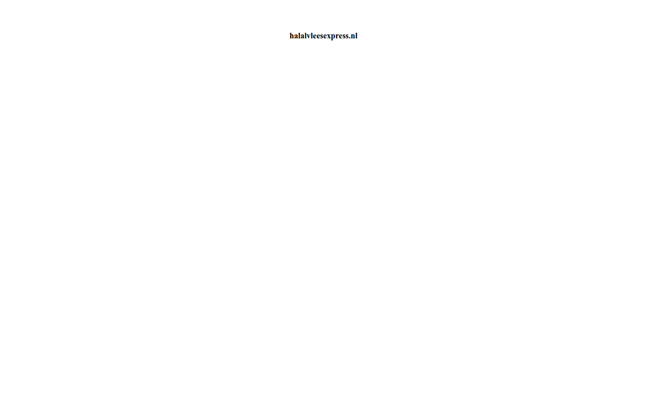 Screenshot van halalvleesexpress.nl