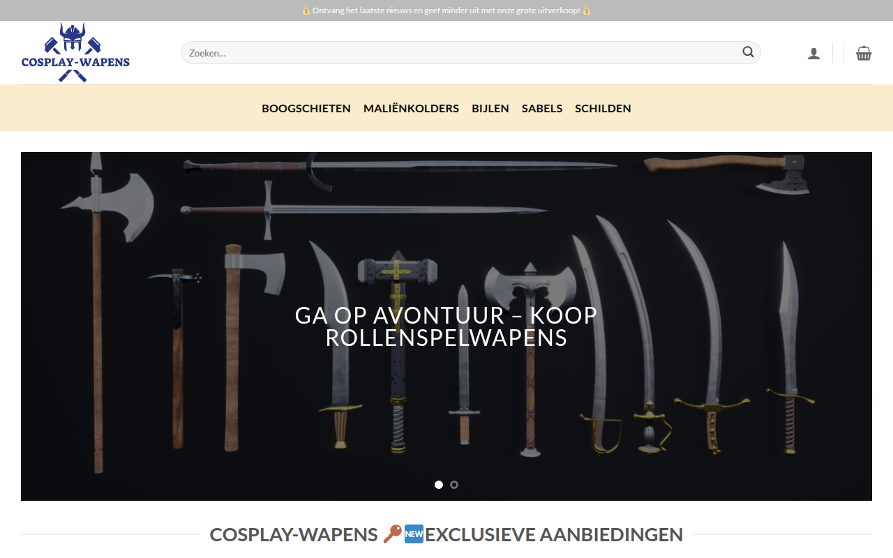 Screenshot van halloweenitemsnl.com