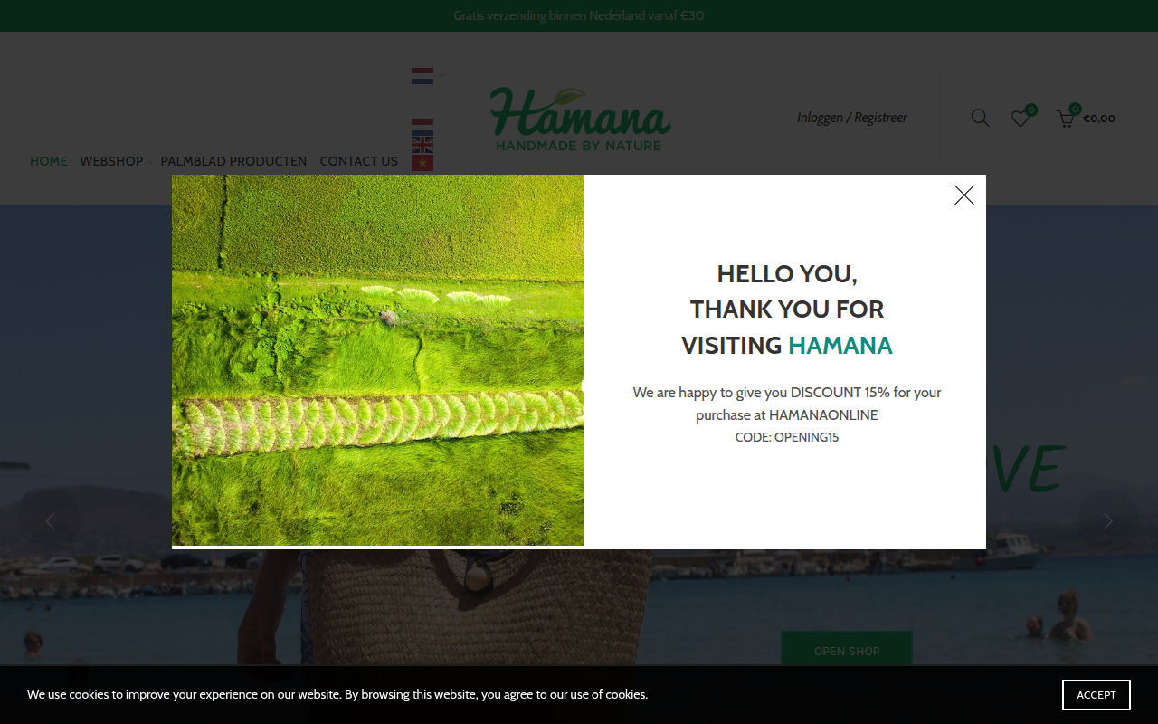 Screenshot van hamanaonline.com