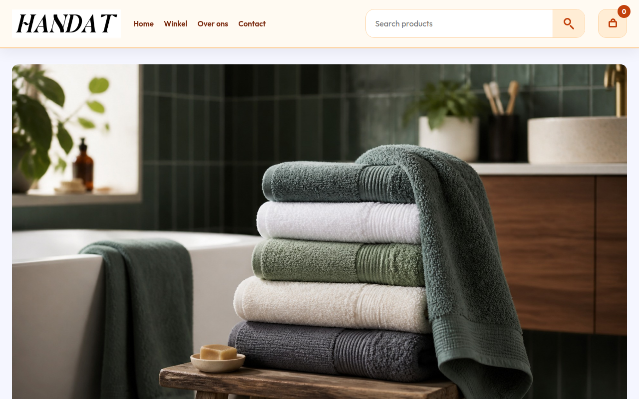 Screenshot van handdoekkeuzeformaat.com