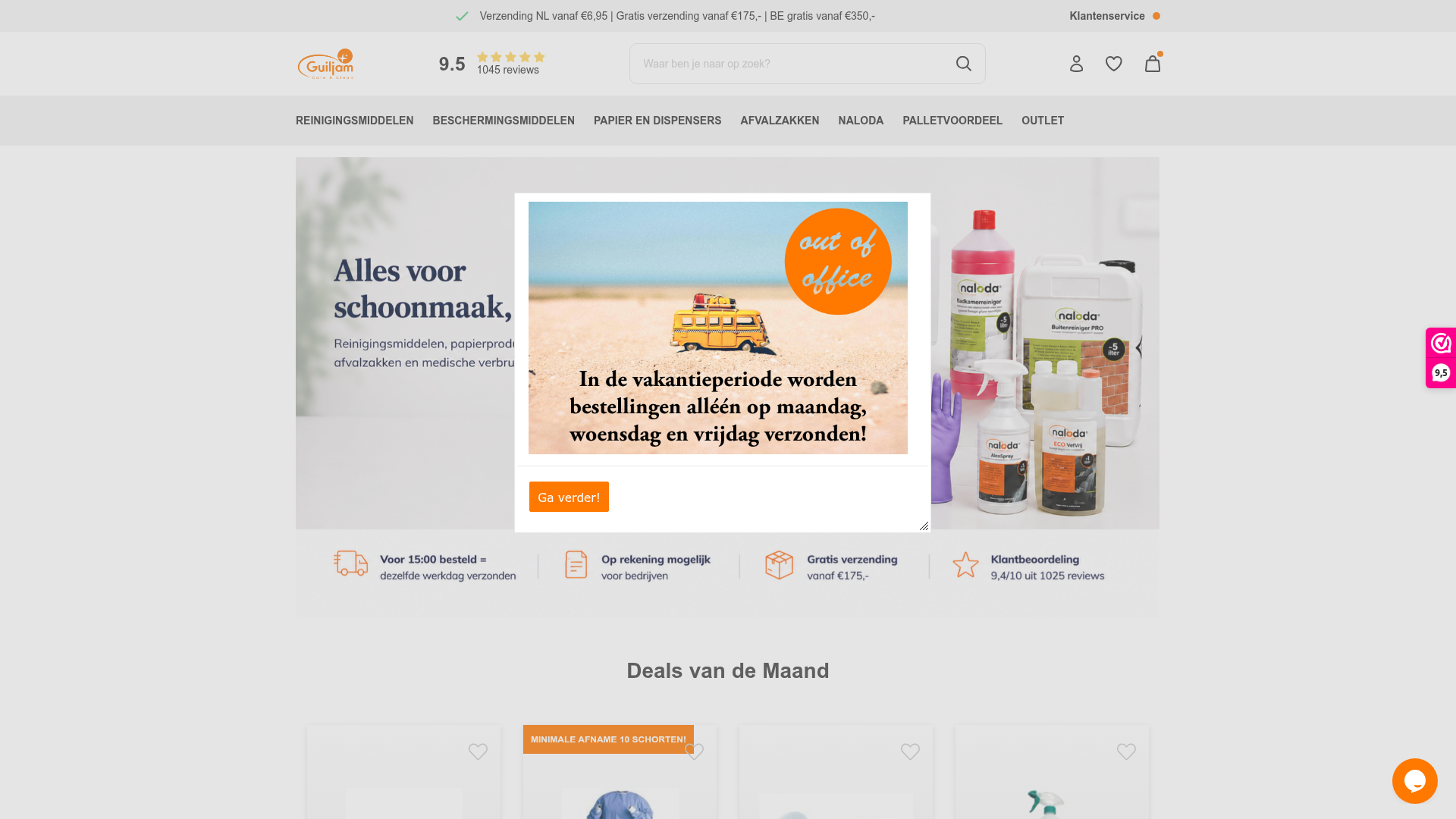Screenshot van handelsondernemingguiljam.nl
