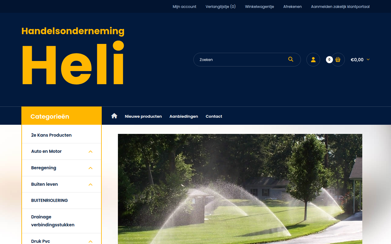 Screenshot van handelsondernemingheli.nl
