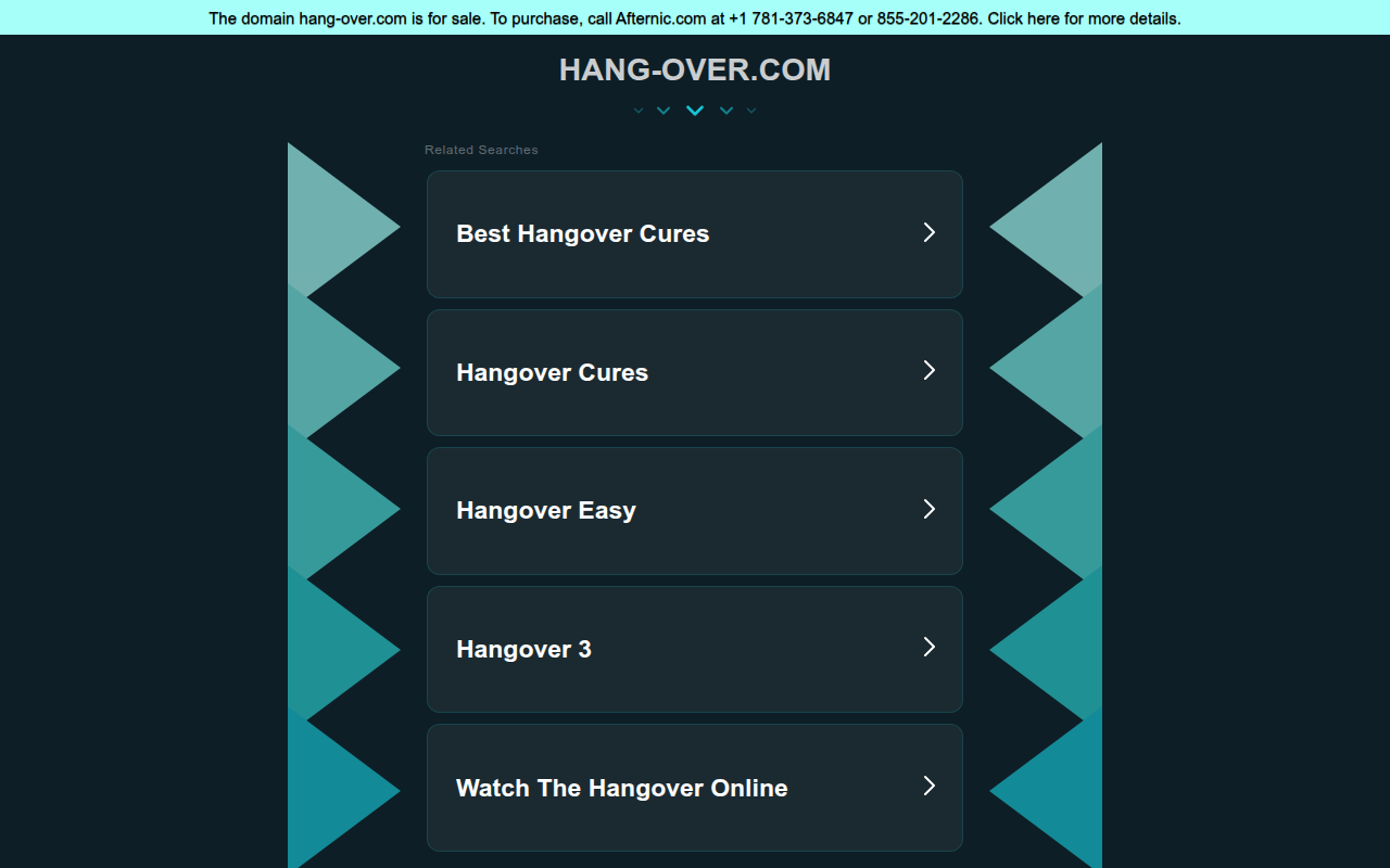 Screenshot van hang-over.com
