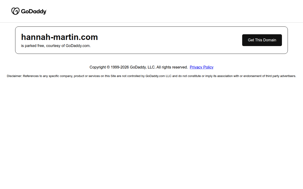 Screenshot van hannah-martin.com