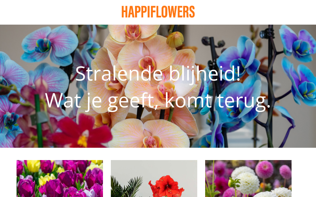 Screenshot van happiflowers.com