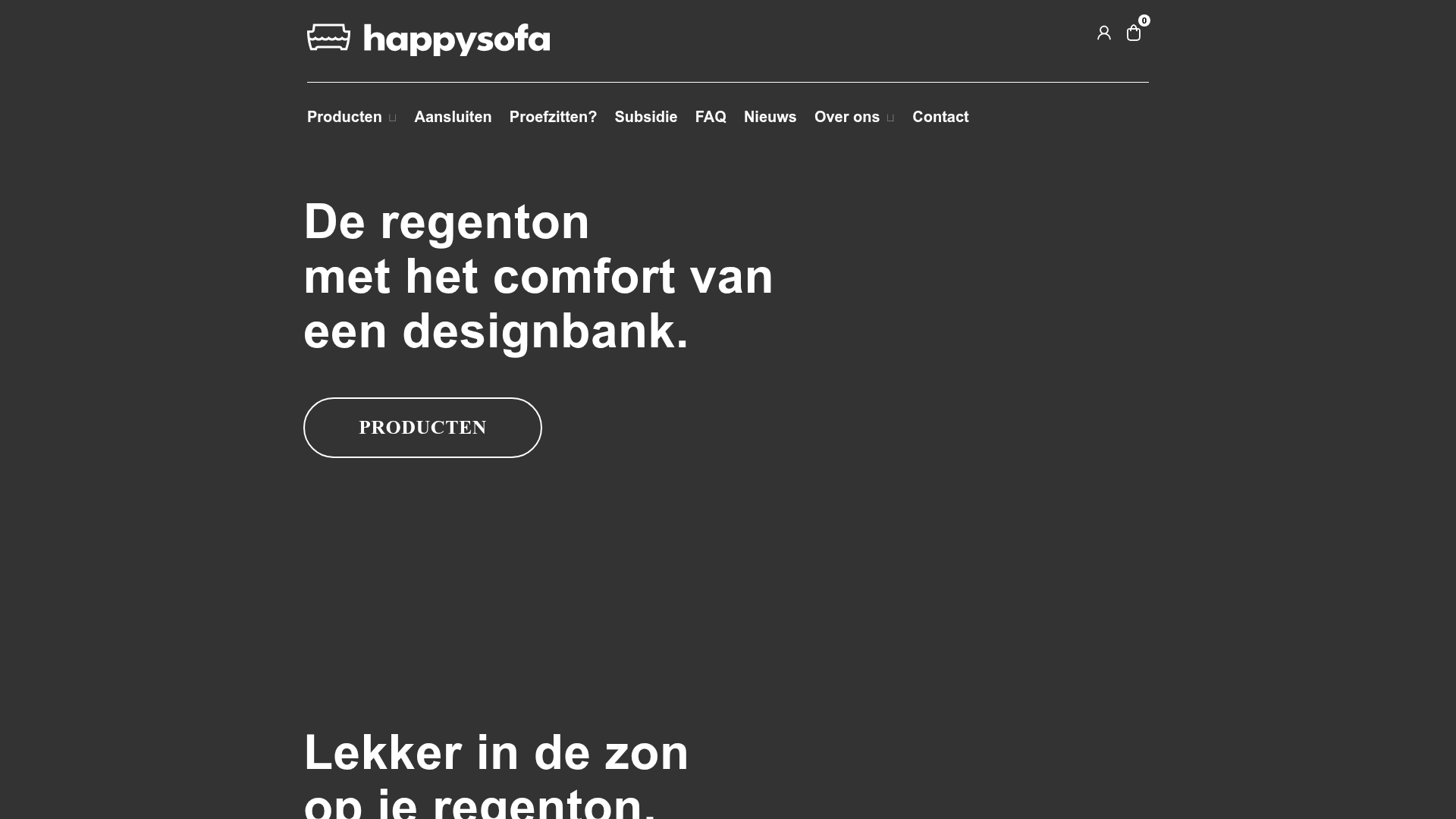 Screenshot van happysofa.nl
