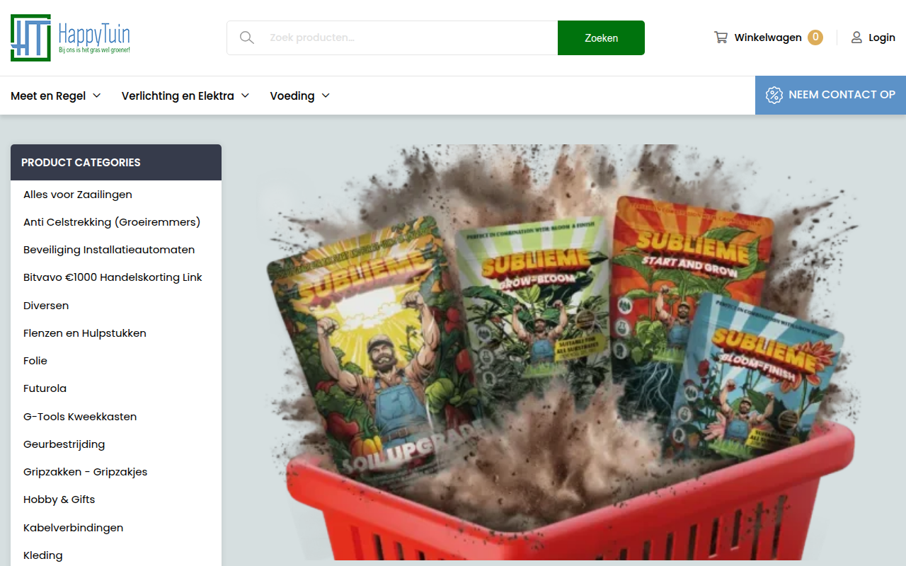 Screenshot van happytuin.nl