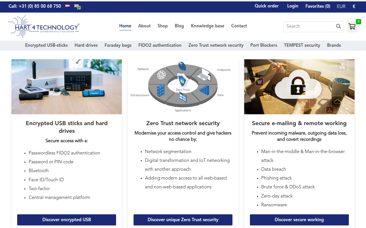 Screenshot van hart4technology.nl