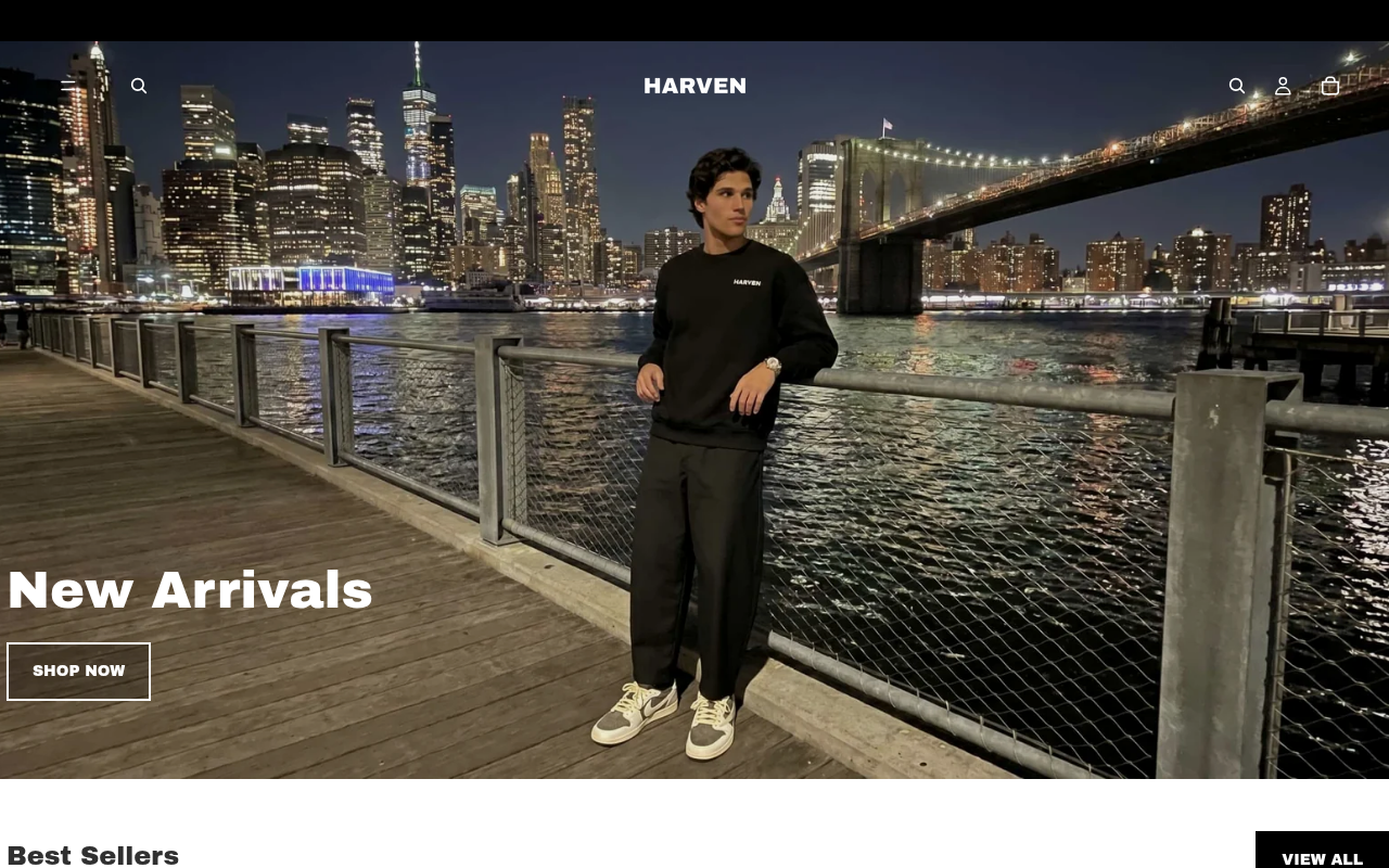 Screenshot van harven.store