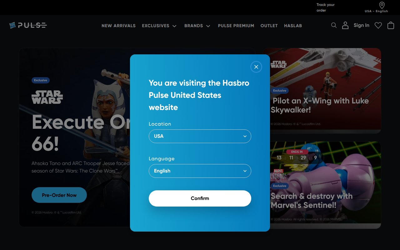 Screenshot van hasbropulse.com