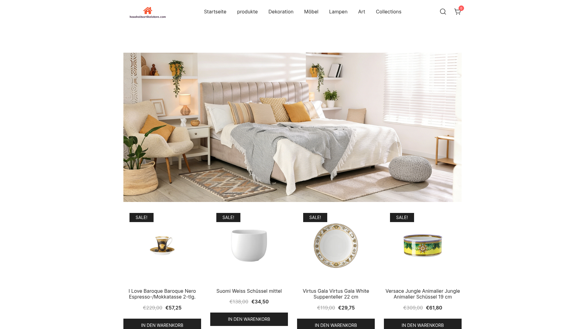 Screenshot van haushaltsartikelstore.com