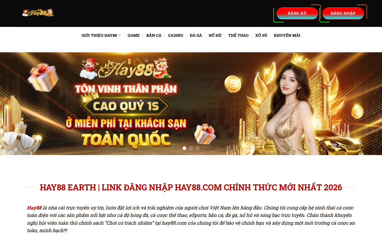Screenshot van hay88.earth