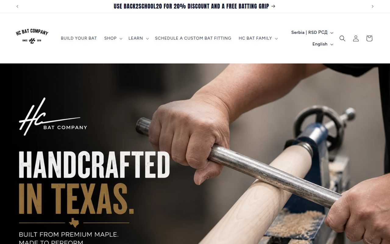 Screenshot van hc-bats.com