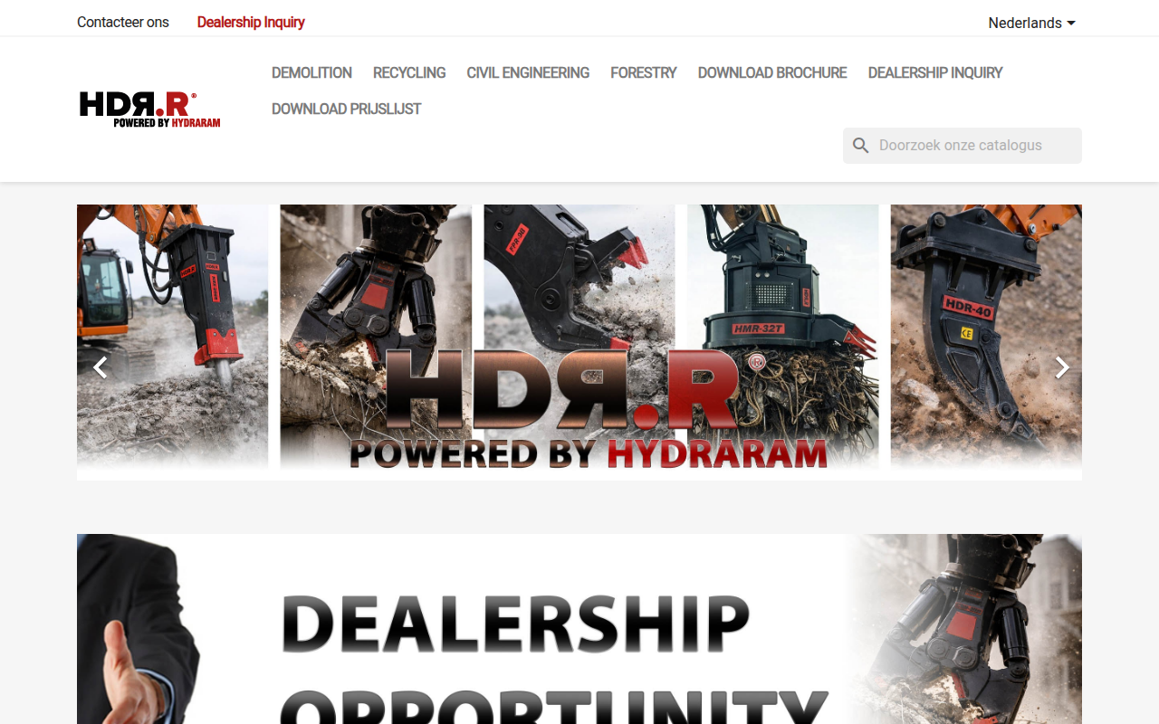 Screenshot van hdr-r.com