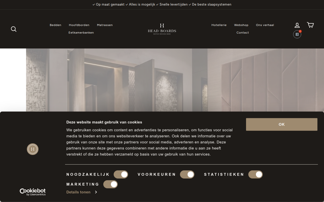 Screenshot van head-boards.nl