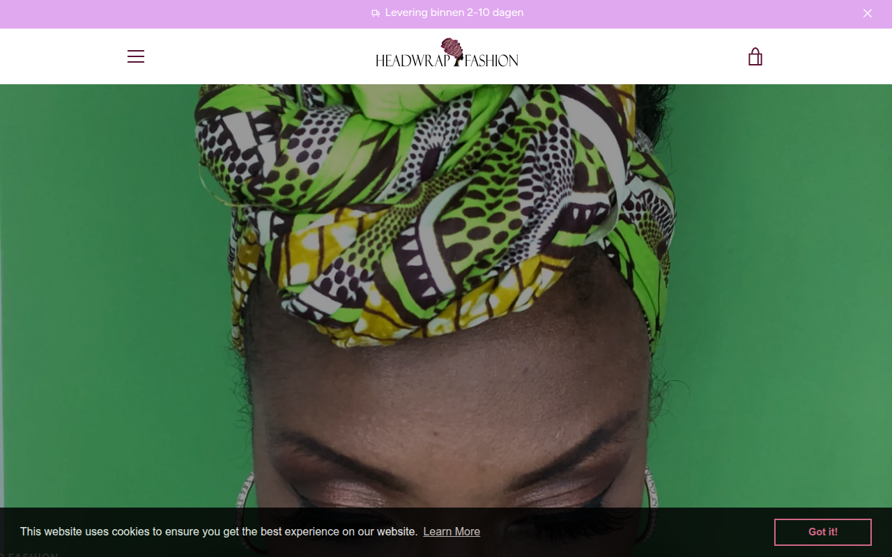 Screenshot van headwrapfashion.nl