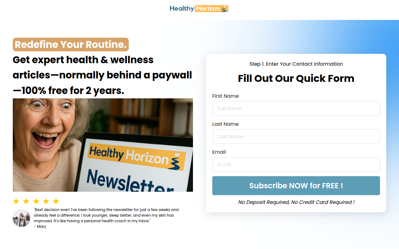 Screenshot van healthy-horizon.com