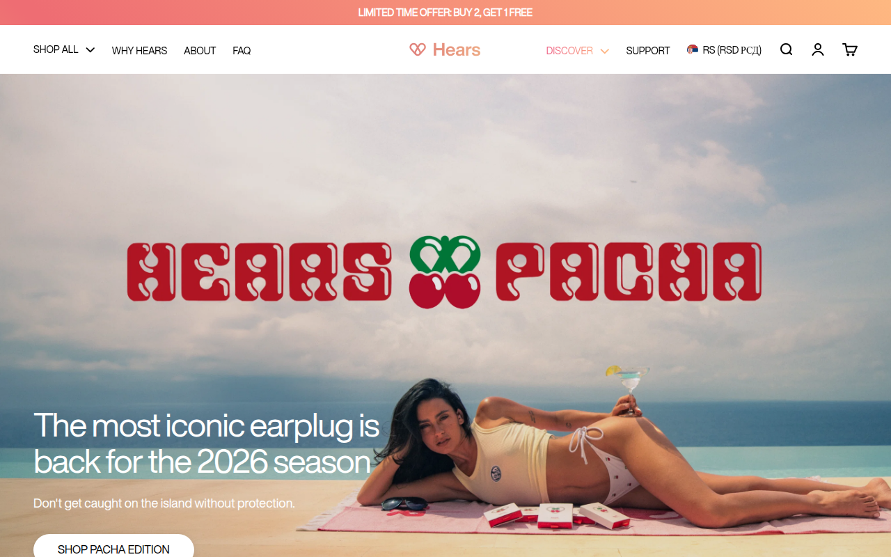 Screenshot van hears.com